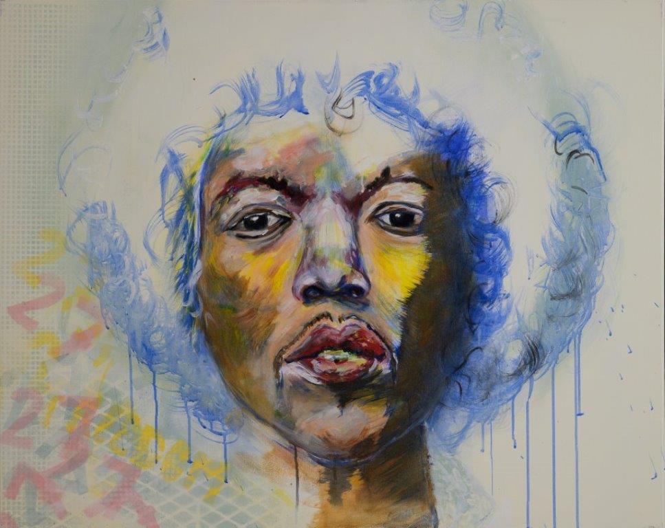 Hans van Kuijk schilderij Jimi Hendrix