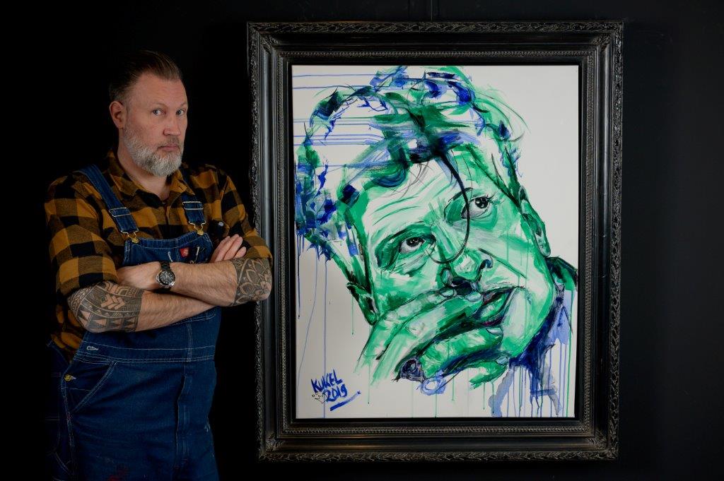 Hans van Kuijk schilderij Herman Brood